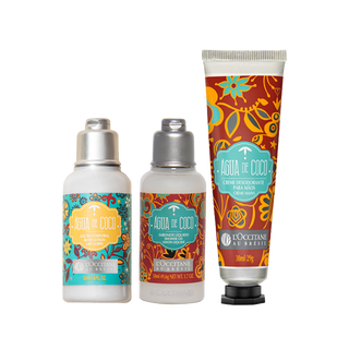 Combo Viagem Água de Coco: Sabonete, Loção e Creme de Mãos